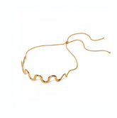 Collar de Onda Oro 18k