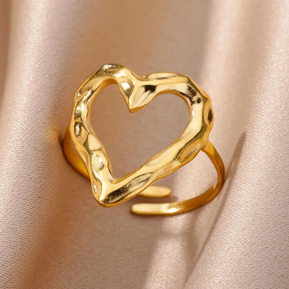 Anillo Corazón de Oro 18k